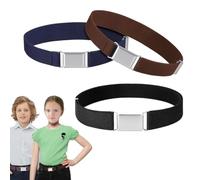 SamHeng 3 Pcs Kids Belt, Adjustable Elastic Belt Waist Belts with Easy Clasp for Boys Girls, Universal Stretchy Belts Buckle Belt Waistband for Children Toddler Fashion Clothing Accessories