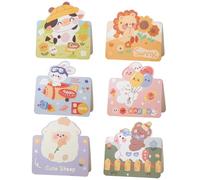 SamHeng 30 Pcs Cartoon Animals Greeting Cards Small Size Cute Animal Patterns Foldable Blank Notecard Handwritten Gift Cards for Children Party Invitation Thank You Holiday Blessings (9.8 x 10 cm)