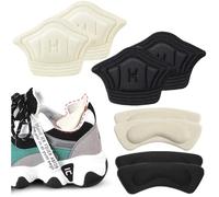 SamHeng 4 Pairs Heel Cushion Inserts, Self-Adhesive Heel Grips Inserts for Boots Loose Shoes Too Big, Anti-Slip Shoe Insoles Anti Blister Shoe Liners Sport Shoes Heel Protectors for Women Men