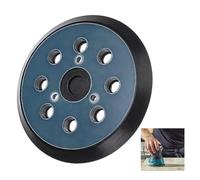 SamHeng 5 Inch 8 Hole Hook and Loop Replacement Sanding Pads, Compatible with Makita BO5010 BO5030K BO5031K BO5041K, Rubber Material, Medium Fine Grit