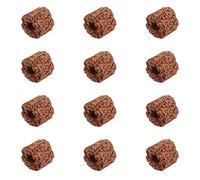 SamHeng Aquarium Plant Anchors, 12pcs Aquatic Water Plant Fixed Ring, Aquarium Landscape Ceramic Plant Pot Ring Tool Aquarium Decoration Fish Tank Accessories