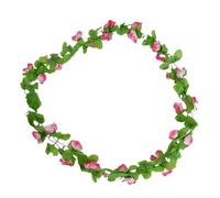 SamHeng Artificial Rose Vine Flowers Plants, 6.5ft Hanging Rose Garlands for Home Hotel Office Wedding Party Garden Craft Art Decor, Outdoor Hanging Artificial Flowers for Arch Arrangement