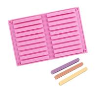 SamHeng Chocolate Strip Moulds, 3D Non-Stick Silicone Candy Mould, 20 Cavity DIY Baking Moulds for Dog Treats Ice Cube Biscuit