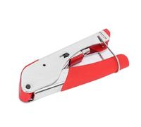 SamHeng Coax Cable Crimper, F-Type Compression Crimping Tool, Coaxial Cable Stripper for RG59/6/58, Waterproof RG59 RG6 Connector Hand Crimper