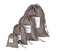 SamHeng Drawstring Waterproof Bags, 4 in 1 Nylon Folding String Sport Backpack, Portable Travel Storage Bags Clothing Shoes Organiser Dirty Sack Bag for Sports School Beach Holidays Swimming Travel