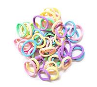 SamHeng Elastic Hair Ties for Women, 50 Pcs No Metal Hair Elastics Ponytail Holders for Girls, No Damage Seamless Elastic Hair Bands Boxed Hair Bobbles for Thick Heavy and Curly Hairs (B)