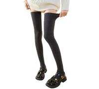 SamHeng Extra Long Thigh High Socks, High Boot Stockings Over The Knee Socks Leg Warmer for Women Girls, High Thigh Stockings Knitted Warmer Socks for Daily Wear (Dark Grey)