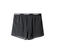 SamHeng Mens Boxers Cotton Boxers Briefs Striped Woven Comfortable Boxer Underwear Elastic Waistband Loose Fit Boxers Shorts for Men Lounge Wear Shorts Underwear, Black/2XL