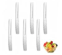 SamHeng Mini Fruit Forks, 6 Pcs Stainless Steel Dessert Forks
