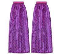 SamHeng Sparkly Sequins Leg Warmers, 1 Pair Shiny Sequin Leg Sleeves 70s Disco Fancy Dress Accessories, Stretchy Retro Glitter Legs Boot Cover Cuffs for Women Abba Carnival, Theme Party