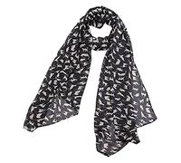 SamHeng Women's Fashion Cat Print Long Scarves Black Pussy Neck Scarf Shawl Wrap Gifts For Women