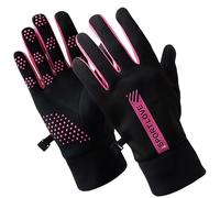 SamHeng Womens Thin Thermal Gloves Winter Ladies Waterproof Glove Finger Touch Screen Non-Slip Fleece Lined Running Gloves for Outdoor Sports Cycling Driving Hiking, Black