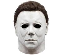 Samherome Michael Myers Full Head Latex Mask for Halloween Costume Party, Haunted House Event, Cosplay Dress Up & Masquerade Props
