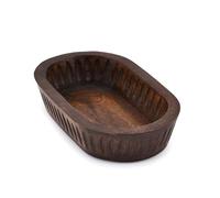 Samhita Mango Wood Decorative Bowls for Home Décor, Decorative Long Wooden Bowl for Table Centerpiece (25.4cm x 15.24cm x 5.08cm)