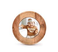 Samhita Round Photo Frame Wooden Stylish Picture Frame Home Décor for Tabletop Display, Photo Display Frames