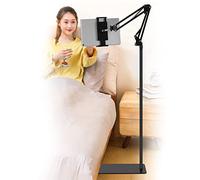 SAMHOUSING Tablet Floor Stand, Adjustable Universal 360-degree Rotatable Metal Tablet Holder, Phone Stand for iPad/iPhoneX/iPad Pro or Other 4.7~12.9 Inch-Screen Devices (Black)