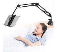 SAMHOUSING Tablet Stand for Bed Holder Stand Holder 360 Degree Rotatable with Sturdy Aluminium Arm for iPad, Tablets, Phones or Other Devices with 4.5 to 12.9 Inch Screen