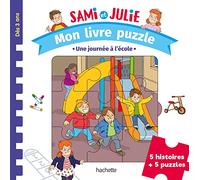 Sami et Julie Maternelle - Mon livre puzzle - Une journée à l'école: 5 histoires + 5 puzzles