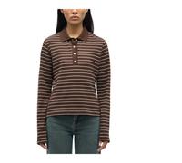 Samia LS Polo 15888 - female - Samsøe Samsøe - Polo Shirts - Brown - M - Tops M