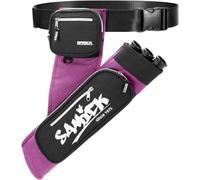 SAMICK SPORTS Archery Arrow Quiver - Adjustable Waist Hanged Quiver with 3 Removable Tubes & Pockets for Archery Arrows Case & Equipment - Ideal for Hunting & Target Practice - Right Handed Only