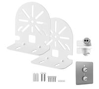 SamIdea L Security Dome Camera Mount Bracket,CCTV Camera Wall Mount Holder, Baby Monitor IP Camera Mount Bracket for Surveillance Hikvision Dome Camera (2 Steel Paste Dome Mount)