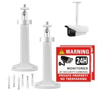 SamIdea Security Camera Mounting Bracket, Wall Ceiling Mounts Stand Holder Bracket Adjustable for PTZ Wireless Arlo Pro IP Camera CCTV Surveillance Camera (1299 Alum Alloy 20.5cm/7.87" Mount)