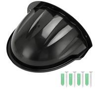 SamIdea Sun Rain Shade Camera Cover Outdoor, CCTV Security Camera Top Shield Protective Roof for CCTV Surveillance Camera Hikvision/Nest/Ring/Arlo/Dome/Bullet/Bell (Hemisphere Black)