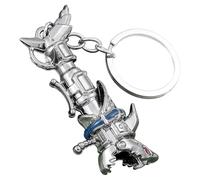 SAMIQU Cyberpunk Rock Cool Keychain | Anime Movie Merchandise Shark Rocket Pendant for Men Women