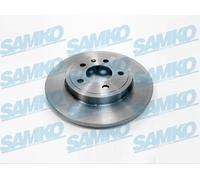 2x Brake disc solid A1029P SAMKO for AUDI SEAT