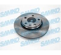 2x Brake disc internally vented A1491V SAMKO for AUDI VW SEAT
