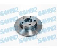 2x Brake disc solid A1601P SAMKO for AUDI A6 C5 A6 C5 Avant ALLROAD C5