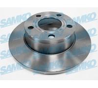 2x Brake disc solid A1603P SAMKO for AUDI A6 C5 A6 C5 Avant