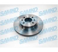 2x Brake disc internally vented H2001V SAMKO for HYUNDAI GETZ
