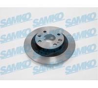 2x Brake disc solid M5751P SAMKO for MAZDA 323 S Mk IV 323 C Mk IV 323 F Mk IV
