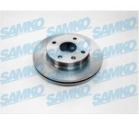 2x Brake disc internally vented O1007V SAMKO for CHEVROLET DAEWOO