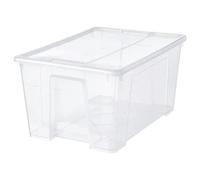SAMLA Box with lid, transparent 57x39x28 cm/45 l + FREE FINCHLEY REFILL PEN (1)