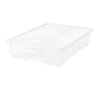 SAMLA Box with lid, transparent 79x57x18 cm/55 l + FREE FINCHLEY REFILL PEN