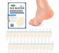 SAMLINSU Invisible Blister Plasters, 24 Pack Individually Wrapped Hydrocolloid Gel Blister Bandages Pads, Waterproof Cushion Pads for Heel, Toe, Foot, Guard Skin - Friction-Proof & Heal Fast