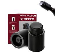 SAMLINSU Vacuum Reusable Seal Wine Stoppe for Champagne, Alcohol, Sparkling Wine, Red Wine Lovers Gift (2-Pack)