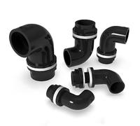 SamLng 2 Pcs Leak-Proof PVC Elbow Joint For Aquarium Plumbing Filtration 20/25mm(25mm)