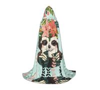 SamLng Animal Sloth Mint Green Hooded Cloak - Role-Play Costume for Teens, Suitable for Cosplay, Christmas, Halloween, Easter, Carnival