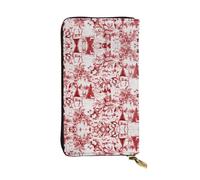 SamLng Animal Wilderness Bear Deer Print Leather Long Clutch Wallet for Women â€“ Fashionable, and Lightweight Waterproof Leather Wallet, Black, One Size