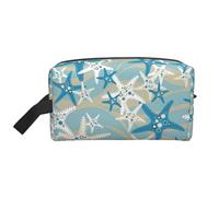 SamLng Beautiful starfish Print Travel Toiletry Bag - Cosmetic Makeup Pouch for Men and Women, Portable Organizer for Daily Use, White, One Size
