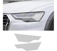 SamLng Car Front Light Film for Audi A6 2019 2020 Car Headlight Film Front Light Transparent Blackened Moulding Vinyl Protection Sticker Car Light Film
