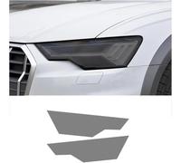 SamLng Car Front Light Film for Audi A6 2019 2020 Car Headlight Film Front Light Transparent Blackened Moulding Vinyl Protection Sticker Car Light Film
