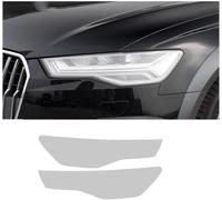 SamLng Car Front Light Film for Audi A6 C7 S6 RS6 2012-2018 Car Headlight Lamp Film Transparent Black Molded Vinyl Protective Trim Front Headlights Film