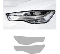 SamLng Car Front Light Film for Audi A6 S6 RS6 2012-2018 Car Headlight Lamp Film Transparent Black Molded Vinyl Protective Trim Front Headlights Film