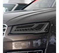 SamLng Car Front Light Film for Audi A8 D4 4H D5 4N S8 2014-2020 2 Pcs Car Headlight Protective Film Headlamp Transparent Black TPU Sticker