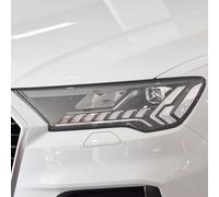 SamLng Car Front Light Film for Audi Q7 2020 2021 SQ7 4M Facelift 2 Pcs Car Headlight Protective Film Smoked Black Tint Wrap Vinyl Transparent TPU Sticker