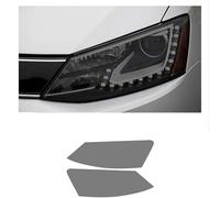 SamLng Car Front Light Film for VW for Jetta A6 2011-2017 Car Headlight Film Front Light Transparent Blackened Moulding Vinyl Protection Sticker Car Light Film
